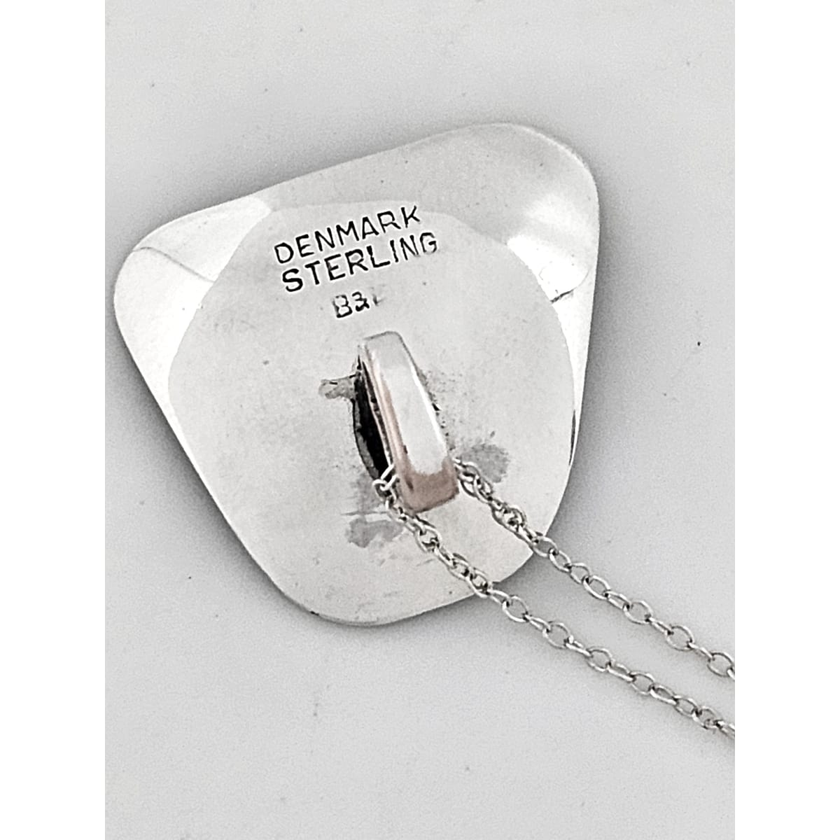 Borresen Lassen Jewelry Børresen Lassen B&amp;L Denmark Sterling Amoeba 2 Tier Retro Mod Necklace 50&