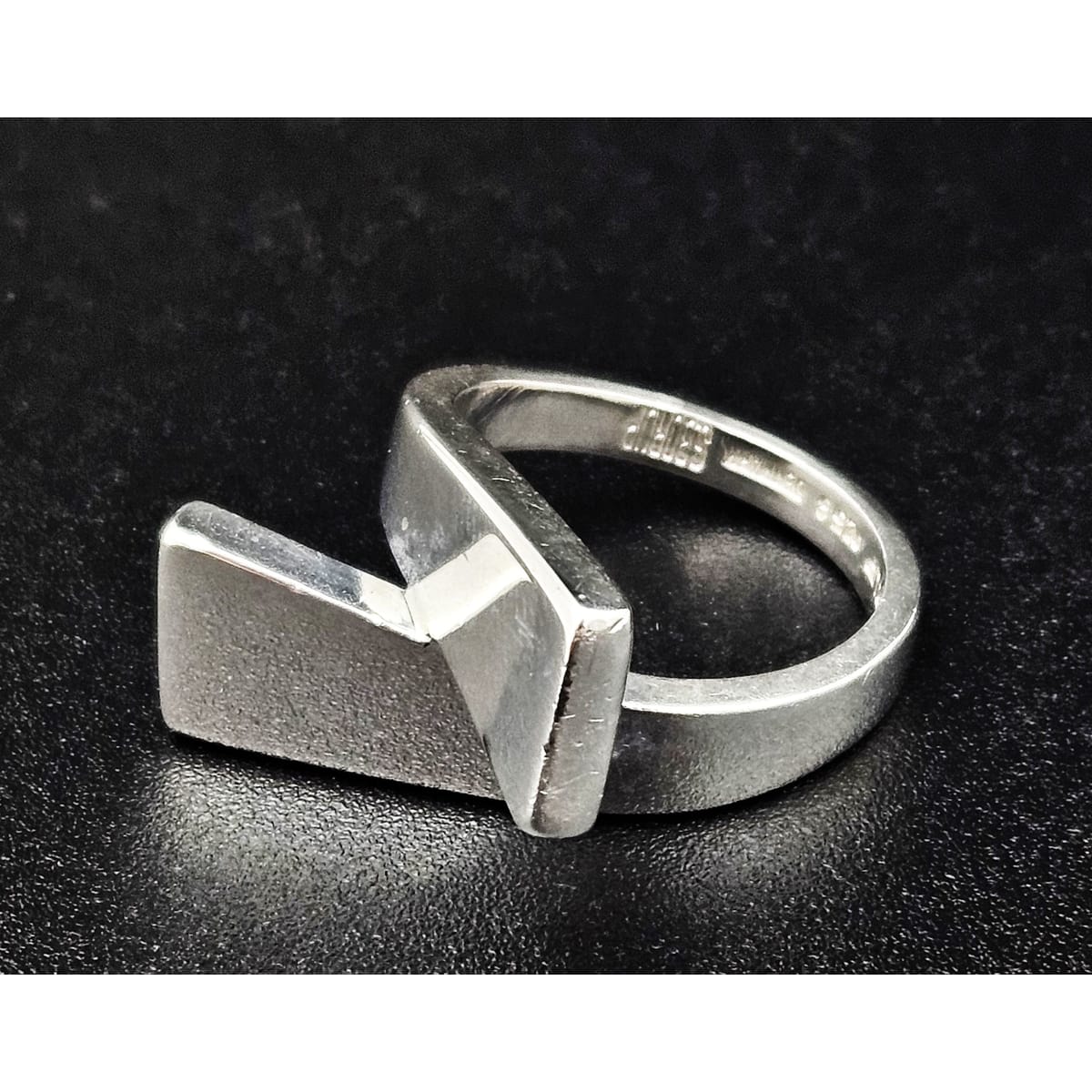 Borup Jewelry Danish Designer S Borup Sterling Silver Cocktail Ring 1960&