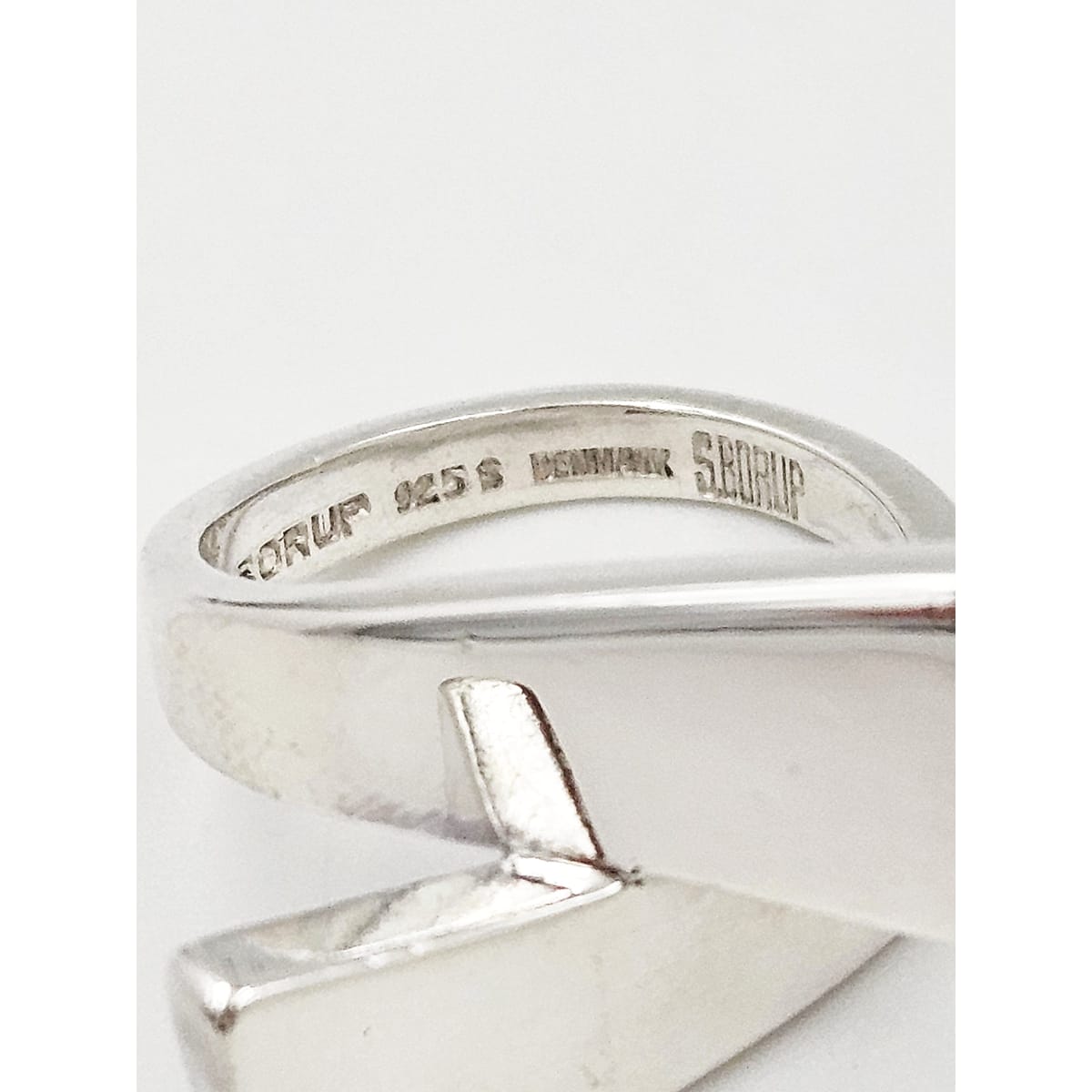 Borup Jewelry Danish Designer S Borup Sterling Silver Cocktail Ring 1960&