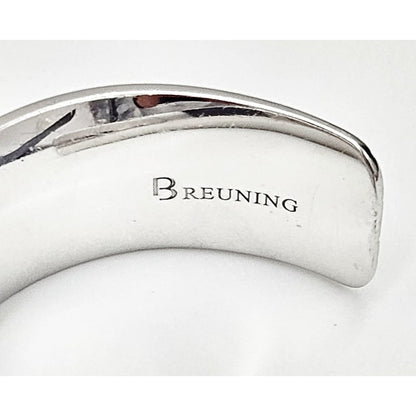 Breuning Jewelry NWOT Designer Breuning Sterling Silver &amp; Rose Gold Plated Cuff Bracelet