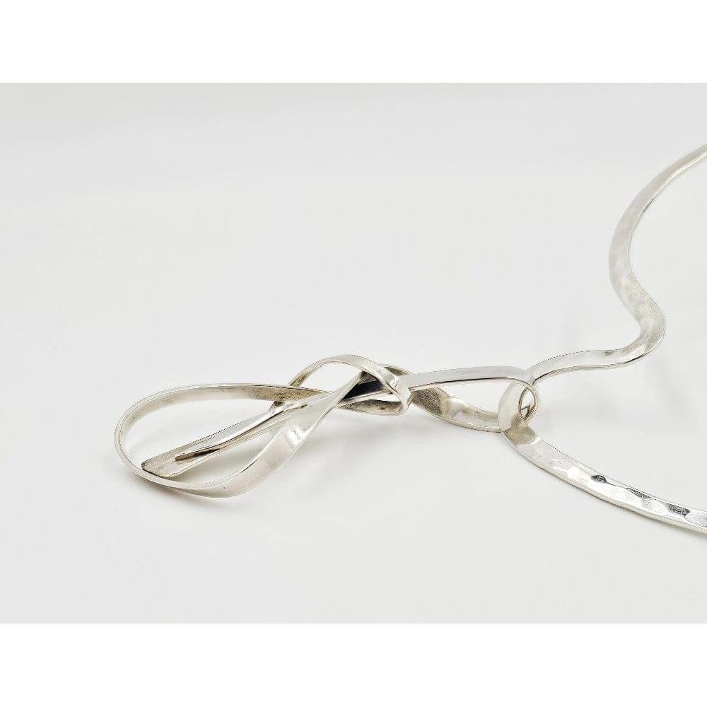 Brian Francisco Navajo Jewelry Brian Francisco Navajo Sterling Silver Unisex Modernist XL Neck Ring Pendant