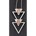 Brian Francisco Navajo Jewelry Taxco Artisan Sterling Silver Rose Quartz Unisex Modernist Pendant Necklace