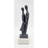 Bronze Couple Statue Sculpture Vintage Bronze Brutalist Abstract Modernist Couple Sculpture Marble Base - Signed