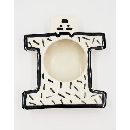 Bures Home Decor Ceramic Abstract Graffiti Art Style Trinket Dish Bures