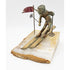 C Jere Sculpture Rare and Superb C Jere Solid Bronze Downhill Skier Sculpture Signed C. 1971
