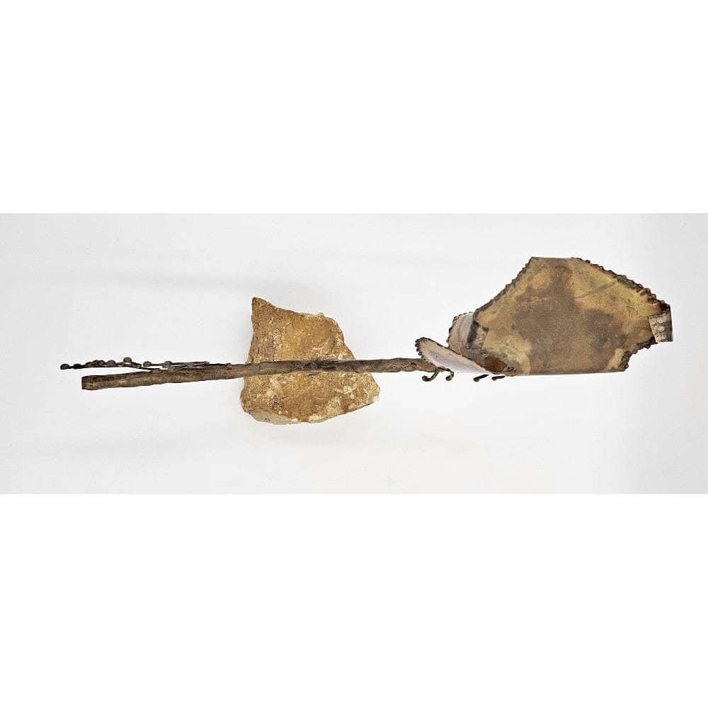 C Jere Sculpture Rare Curtis Jere Bronze Copper Stone Impressionism 3D Owl Sculpture 1967