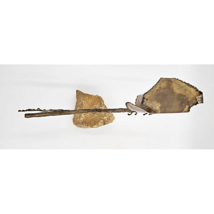 C Jere Sculpture Rare Curtis Jere Bronze Copper Stone Impressionism 3D Owl Sculpture 1967