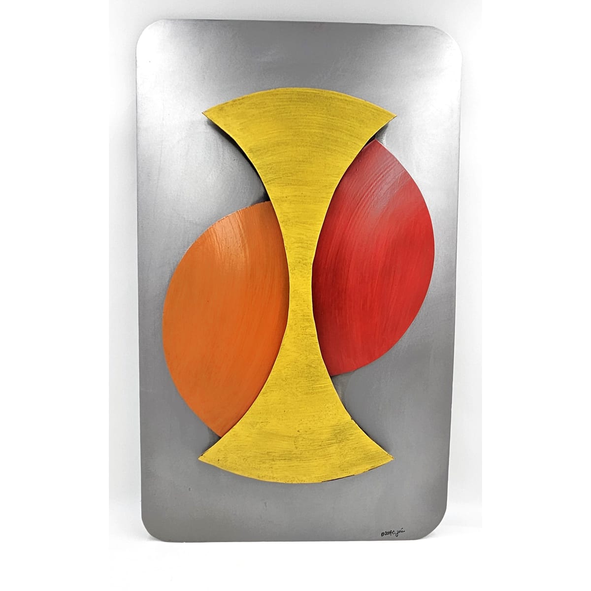 C Jere Sculpture Superb C Jere Enameled Steel Abstract Modernist 3-D Wall Art Sculpture 2004