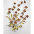 C Jere Sculpture Superb C Jere Mixed Metals 3-D Flowers Leaves Branch Wall Art Sculpture 1966