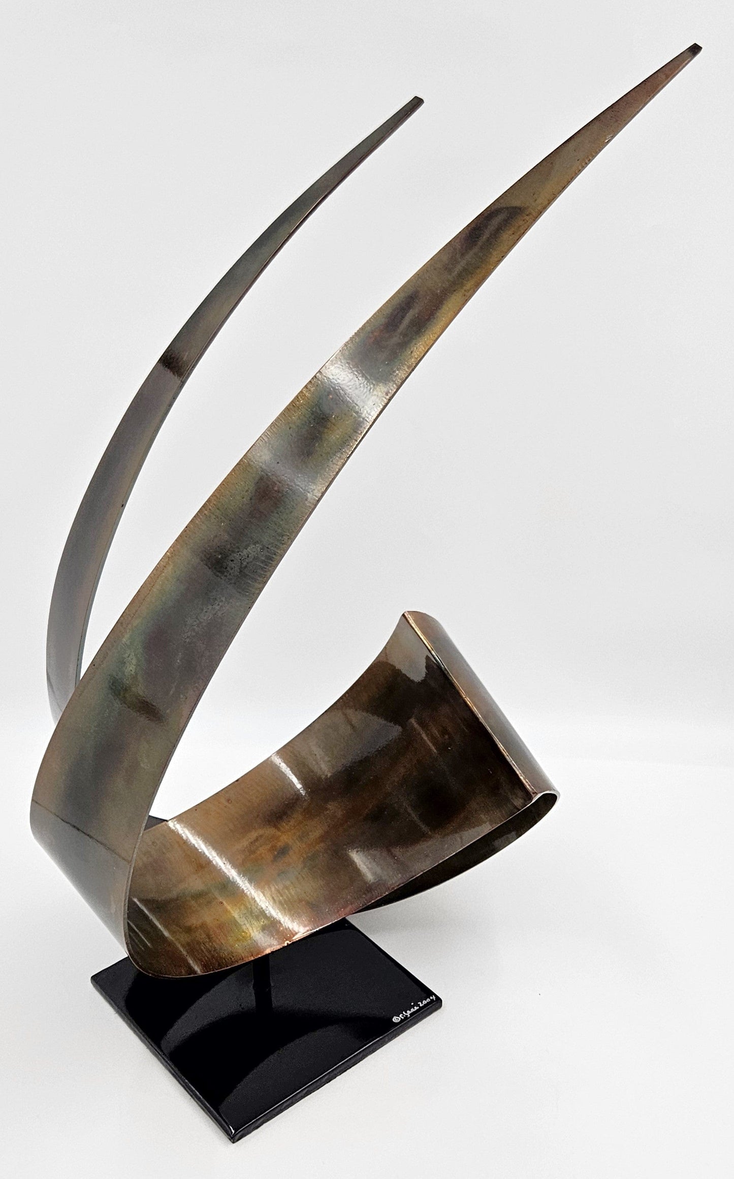 C Jere Sculpture Superb Curtis Jere Abstract Modernist Lacquered Steel Sculpture Circa 2004