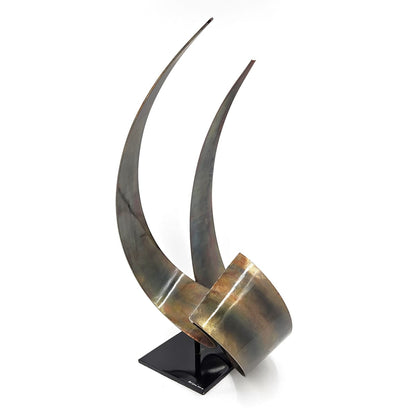 C Jere Sculpture Superb Curtis Jere Abstract Modernist Lacquered Steel Sculpture Circa 2004