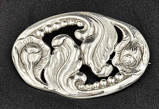 Carl Poul Petersen Jewelry Carl Poul Petersen Georg Jensen Family Sterling Art Deco Brooch 1940/50s