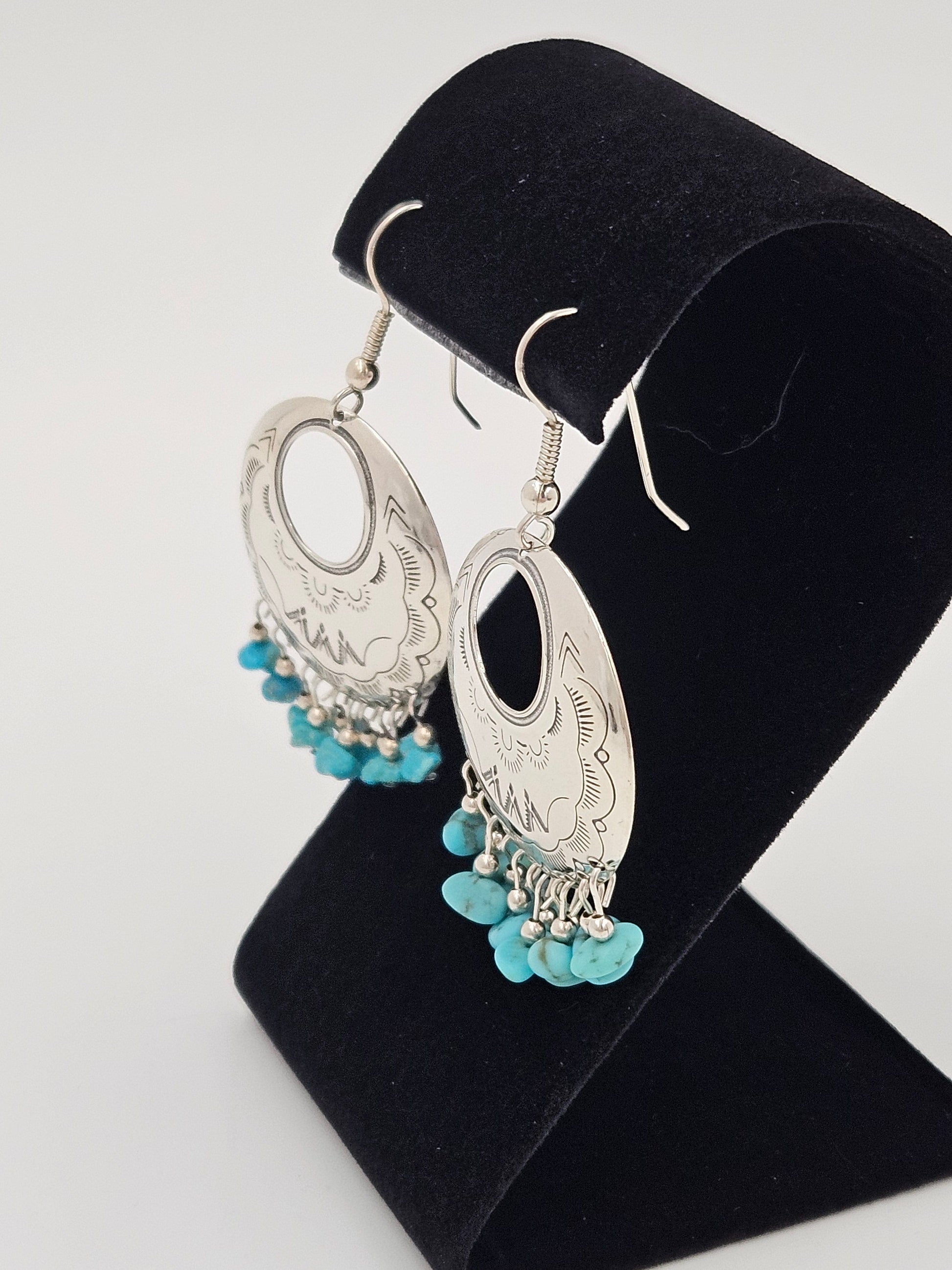 Carolyn Pollack Relios Jewelry C Relios Carolyn Pollack Sterling Turquoise Earrings Set