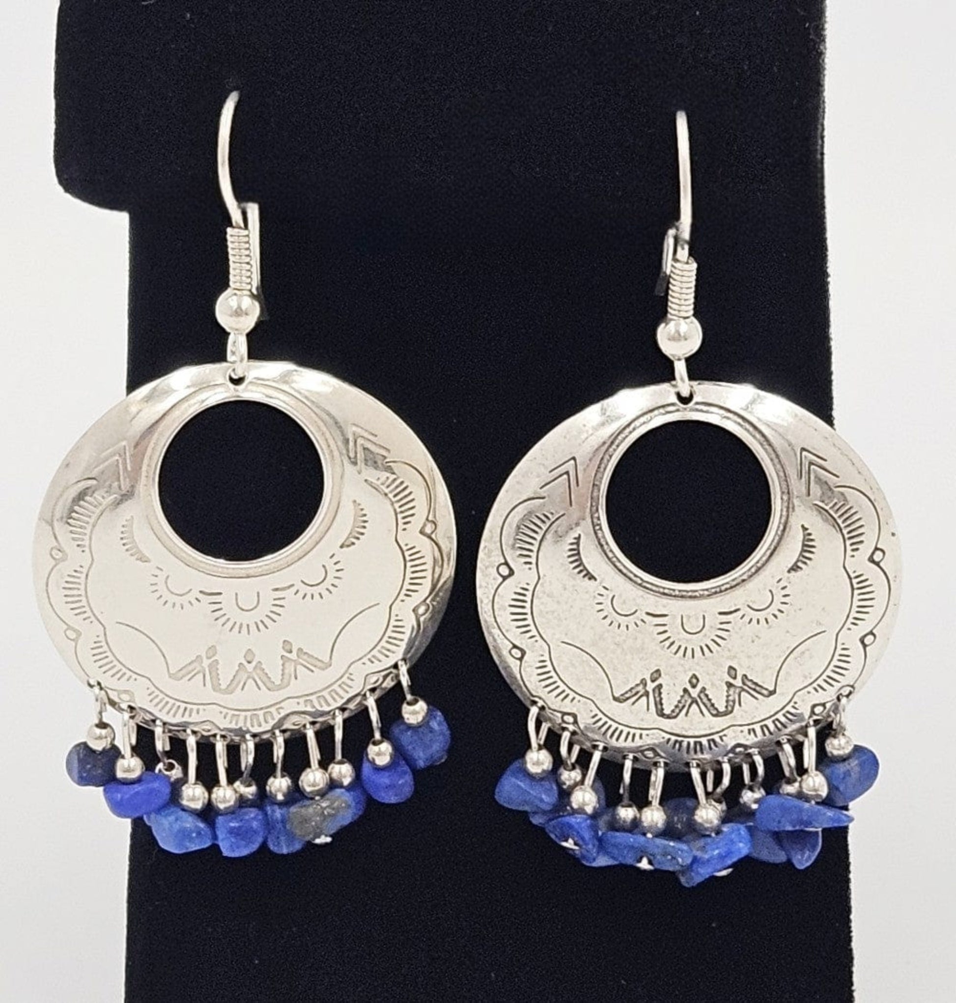 Carolyn Pollack Relios Jewelry C Relios Carolyn Pollack Sterling Turquoise Lapis Lazuli Earrings Set 2