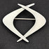 Charles H Cole Jewelry Ultra Rare Charles H Cole Sterling Modernist Double Boomerang Brooch 1950s