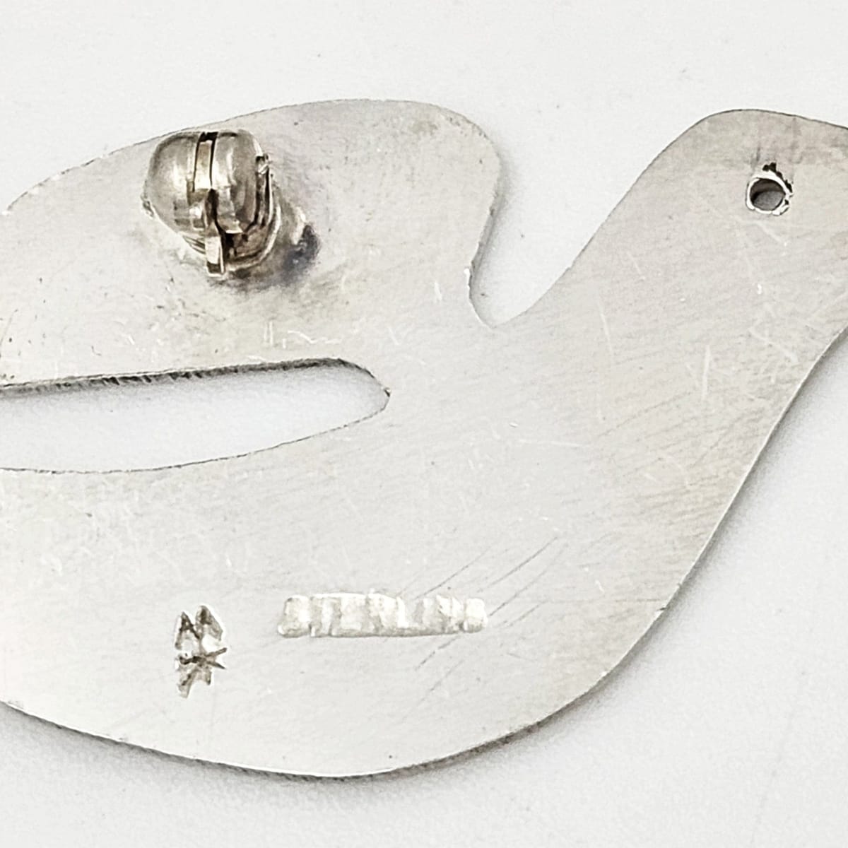 Charles Mik Stousland Jewelry Charles Mik Stousland Sterling Abstract Modernist Brooch 1980s