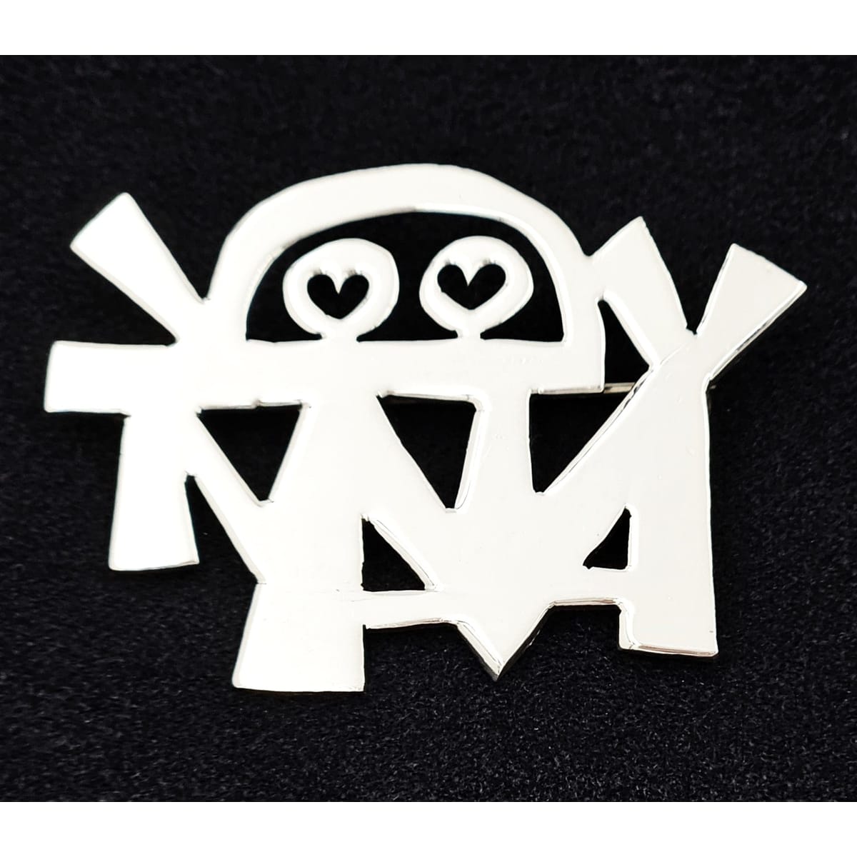 Charles Mik Stousland Jewelry Charles Mik Stousland Sterling Abstract Modernist Brooch 1980s