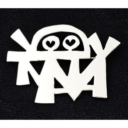 Charles Mik Stousland Jewelry Charles Mik Stousland Sterling Abstract Modernist Brooch 1980s