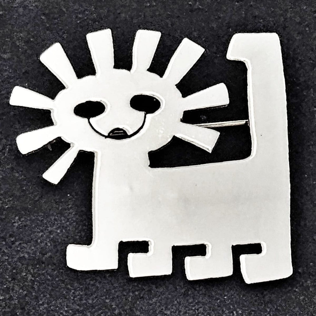 Charles Mik Stousland Jewelry Designer Mik Stousland Sterling Modernist "Lyin&