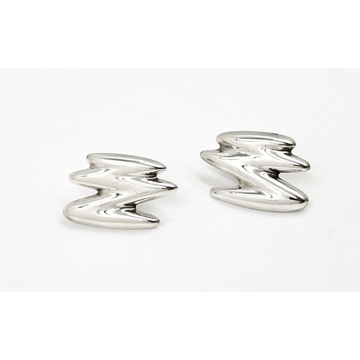 Clift Jewelry Clift Sterling Modernist Earrings 1970&