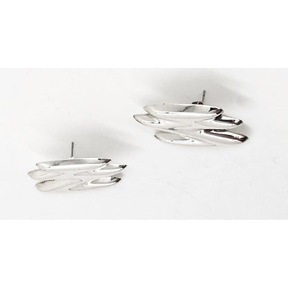 Clift Jewelry Clift Sterling Modernist Earrings 1970&