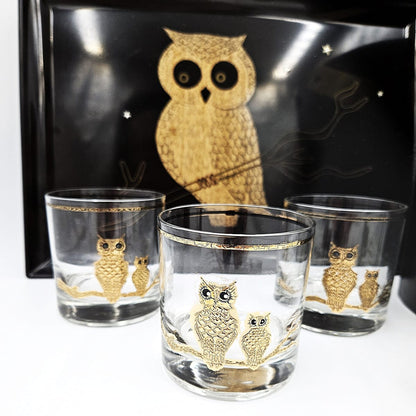 Couroc Serveware Couroc California Melamine Owl Glassware Ice Bucket Serving Tray Set 1960s