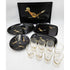 Couroc Serveware MCM Couroc Melamine Roadrunner Serving Trays & Glassware Huge Set 1966