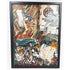 Daniels Artwork Artist LR Daniels Mixed Media Collage Artwork on Canvas MG Cars