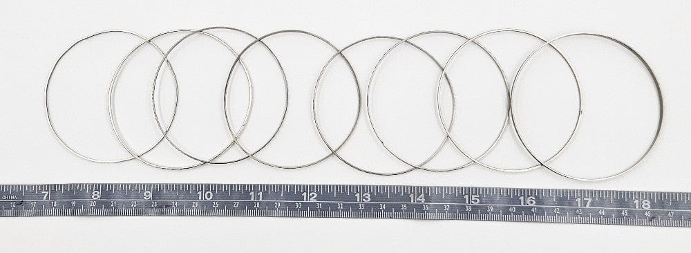 Danish Sterling Bangles Jewelry Set of 8 MCM Danish Pedersen Binder Sterling Silver Bangle Bracelets Signed