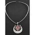 David Andersen Jewelry David Andersen BSO Sterling Thulite Modernist Viking Ship Necklace SET 1960s