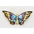 David Andersen Jewelry David Andersen Gilt Sterling Multi-Color Enamel HUGE Butterfly Brooch 1940s