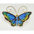 David Andersen Jewelry David Andersen Gilt Sterling Multi-Color Enamel Large Butterfly Brooch 1940s