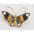 David Andersen Jewelry David Andersen Norway Gilt Sterling Silver+Enamel Butterfly Brooch Circa 1950s