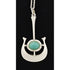David Andersen Jewelry David Andersen Norway Sterling Amazonite Modernist Viking Ship Necklace 1960s