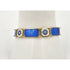 David Andersen Jewelry David Andersen Norway Sterling & Enamel Art Deco Floral Panel Bracelet 1940s