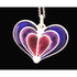 David Andersen Jewelry David Andersen Norway Sterling Enamel Modernist Heart Necklace Circa 1960s