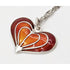 David Andersen Jewelry David Andersen Norway Sterling Enamel Modernist Heart Pendant Necklace