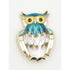 David Andersen Jewelry David Andersen Norway Sterling & Enamel Owl Brooch Pin Pendant Circa 1950&