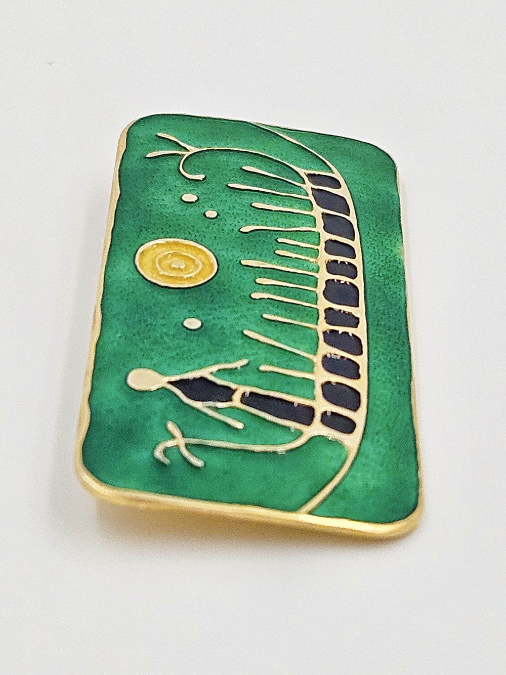 David Andersen Jewelry David Andersen Sterling Enamel Viking Hieroglyphics Brooch