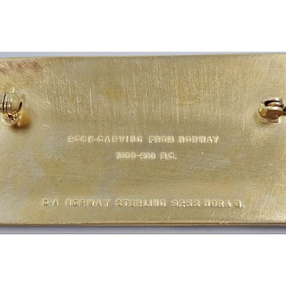 David Andersen Jewelry David Andersen Sterling Enamel Viking Hieroglyphics Brooch