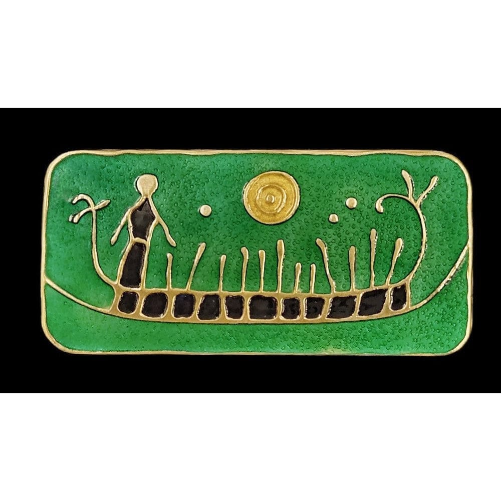 David Andersen Jewelry David Andersen Sterling Enamel Viking Hieroglyphics Brooch