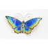 David Andersen Jewelry David Andersen Sterling Multi-Color Enamel LARGE Butterfly Brooch 1940s