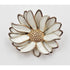 David Andersen Jewelry David Andersen Sterling Silver Guilloche Enamel Sunflower Brooch C. 1950s
