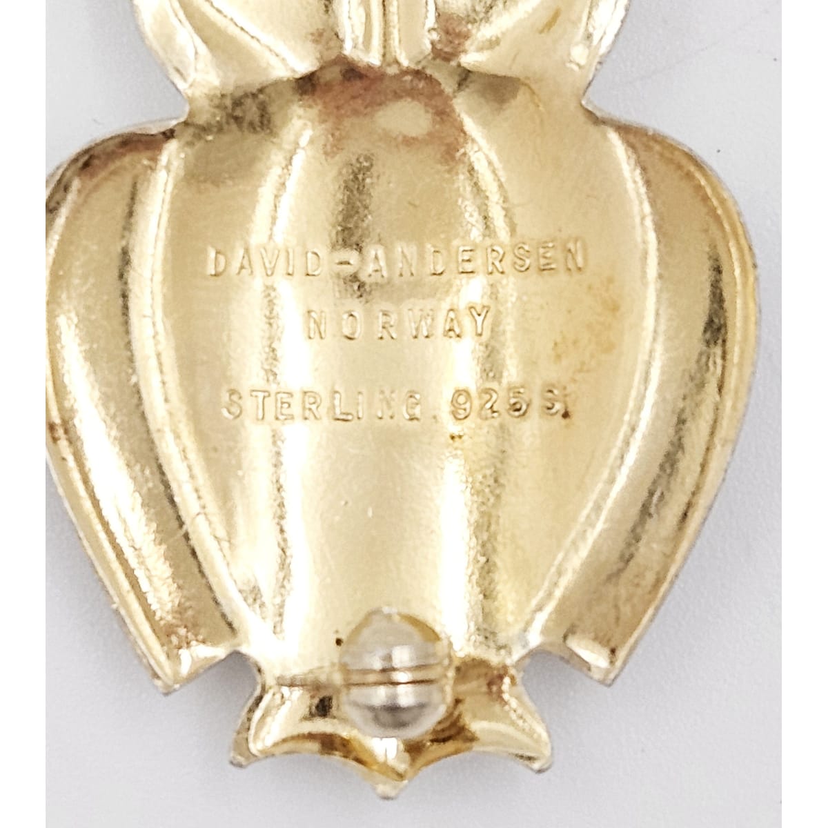 David Andersen Jewelry RARE David Andersen Norway Sterling &amp; Enamel Owl Brooch Pin Pendant 1950&