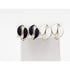 David Andersen Jewelry Set of 2 WW David Andersen Norway Sterling & Enamel Leaf Earrings 1950s