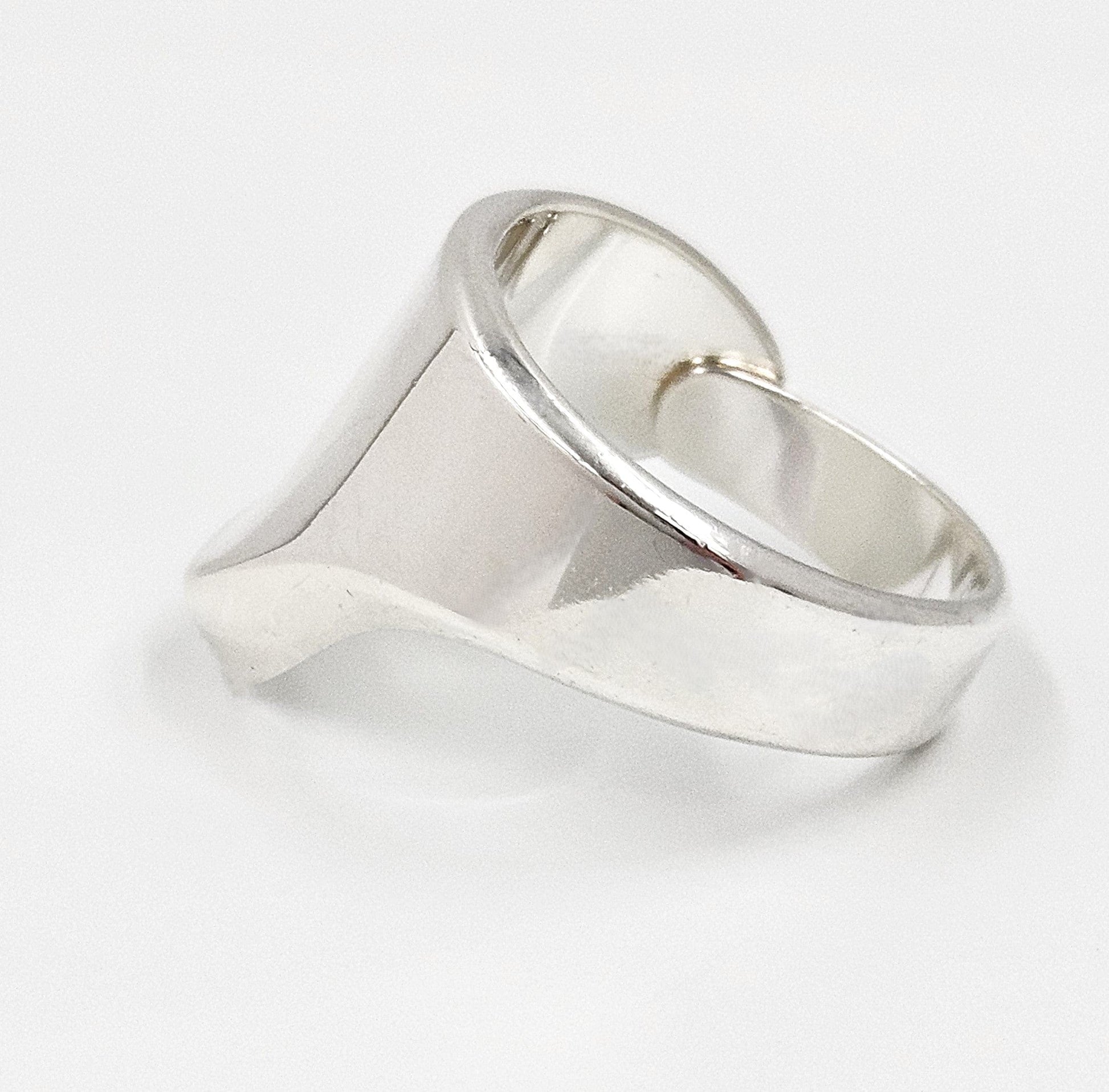 David Andersen Jewelry Superb David Andersen Norway Sterling Silver Modernist Statement Ring 1960s