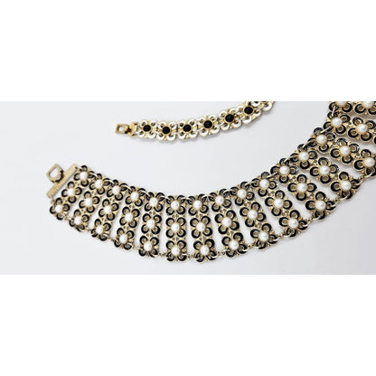 David Andersen Jewelry Willy Winnaess David Andersen Sterling Enamel Bracelet Necklace Set 1950s