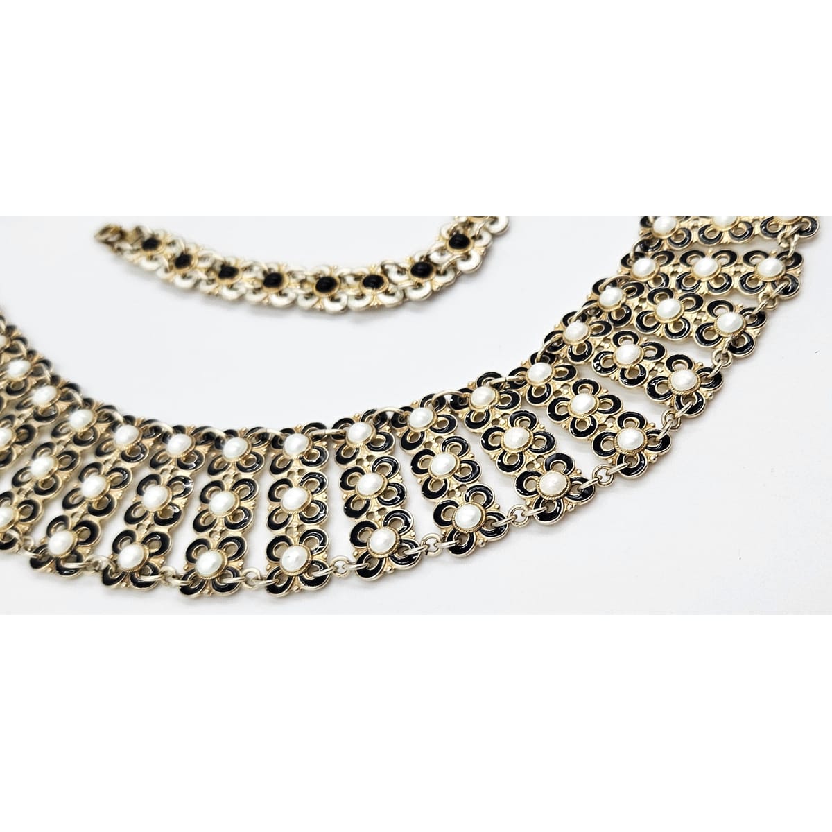 David Andersen Jewelry Willy Winnaess David Andersen Sterling Enamel Bracelet Necklace Set 1950s