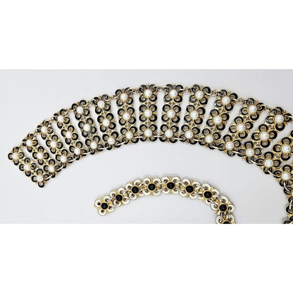 David Andersen Jewelry Willy Winnaess David Andersen Sterling Enamel Bracelet Necklace Set 1950s