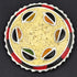 David URSO Jewelry Superb David Urso Large Sterling Crystal Resin Modernist Leaves Brooch 1990&